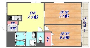 ケイズ本山の物件間取画像